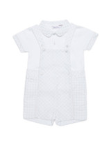 Patachou grey check romper