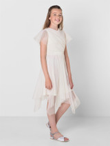 Sustainable girls ivory dress