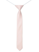Boys skinny elasticated blush pink tie