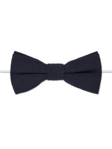 Boys elasticated navy bow tie