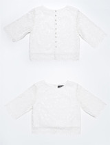 Girls white top - Amelie