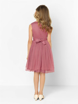 Mini Maya flower girls dress in desert rose