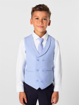 Boys blue waistcoat