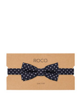 Boys banded navy bow tie