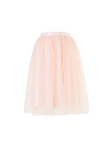 Girls blush pink midi skirt