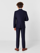 Navy and beige page boy suit