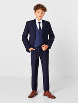 Navy boys wedding suit