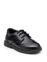 Infant boys patent black brogues