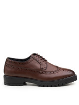 Boys brown chunky brogues - Leyton