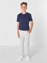 Boys navy t-shirt for suit
