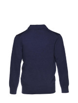 Boys navy roll neck jumper