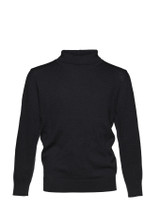 Boys black turtle neck jumper