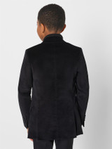 Black velvet tuxedo jacket