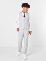 Older boys stone grey wedding suit