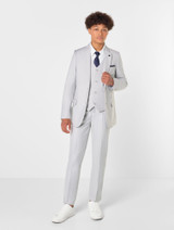 Stone grey prom suit for boys