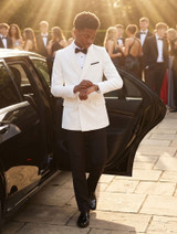 Ivory prom suit