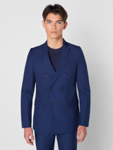 Older boys double breasted navy wedding suit