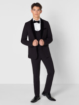 Older boys black velvet tuxedo