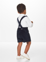Babys navy short and shirt set