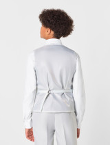 Stone grey boys waistcoat