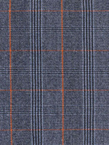 Boys blue checked prom waistcoat