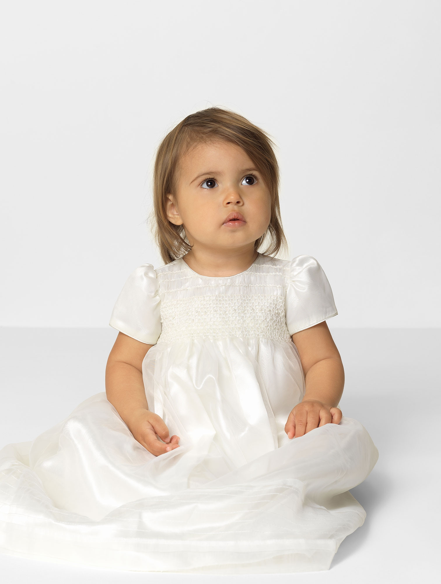 Baby girls ivory christening gown Girls ivory christening outfit