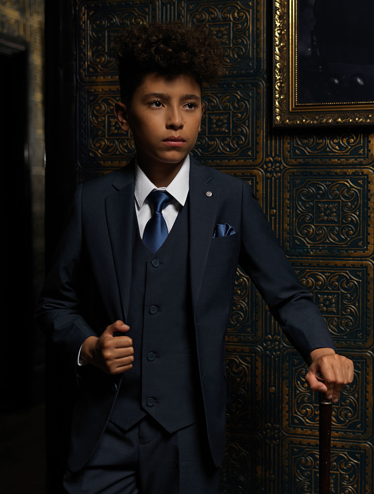 Boys navy page boy suit Boys navy wedding outfit Ezra