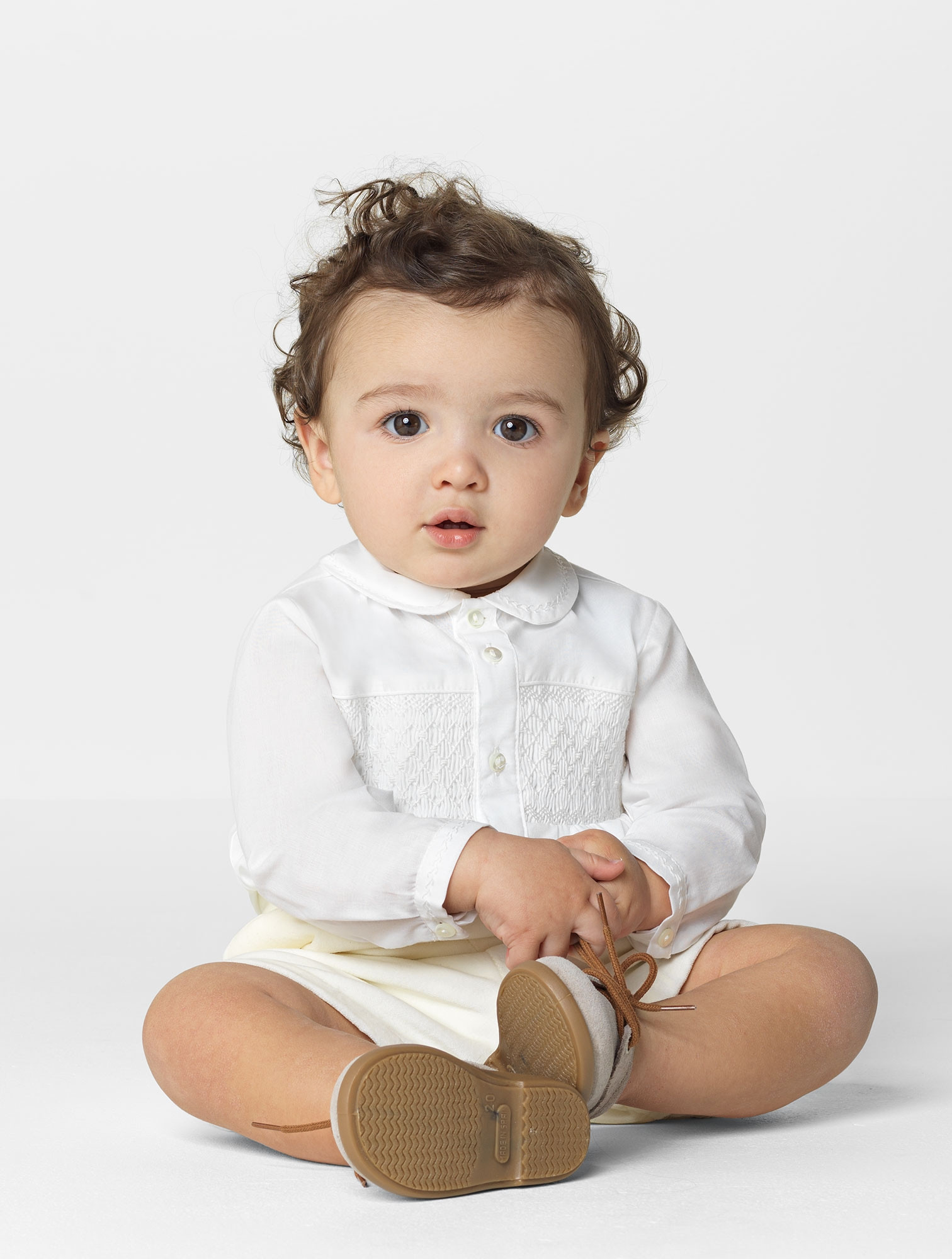 Baby boys ivory Christening outfit Boys christening romper Toby