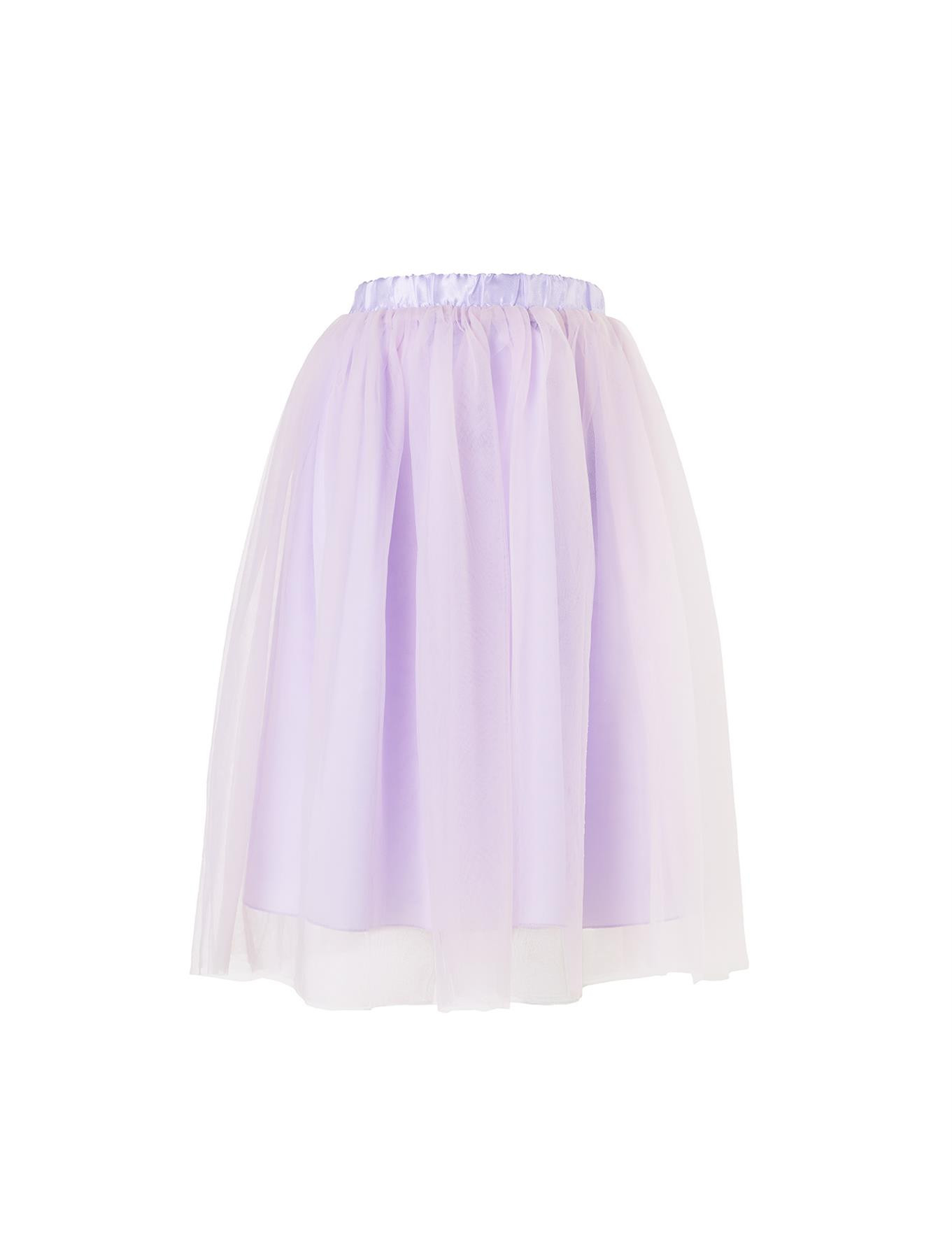 Girls Printed Skirt Set-Wine