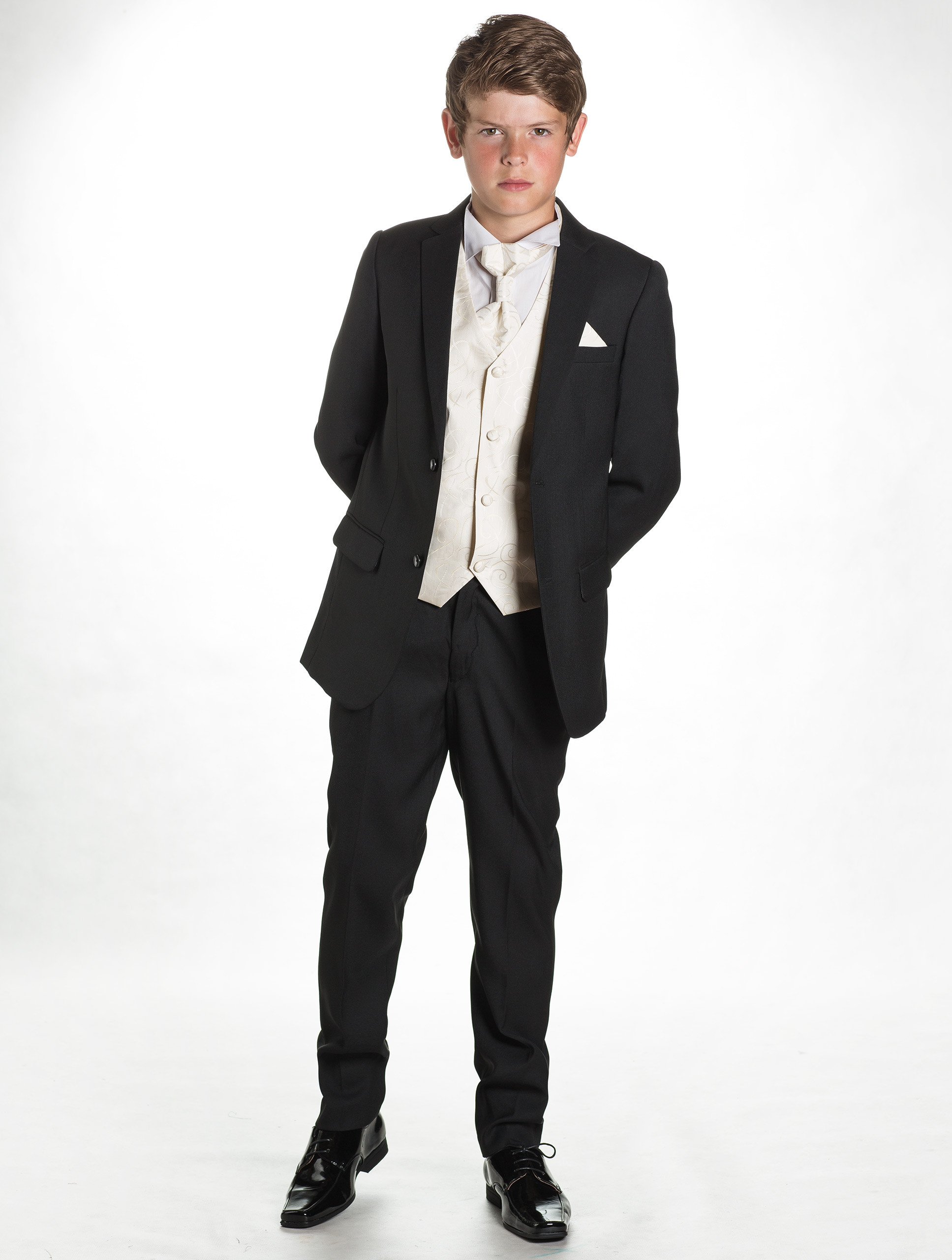 Boys black suit Page boy suits formal suits Charles