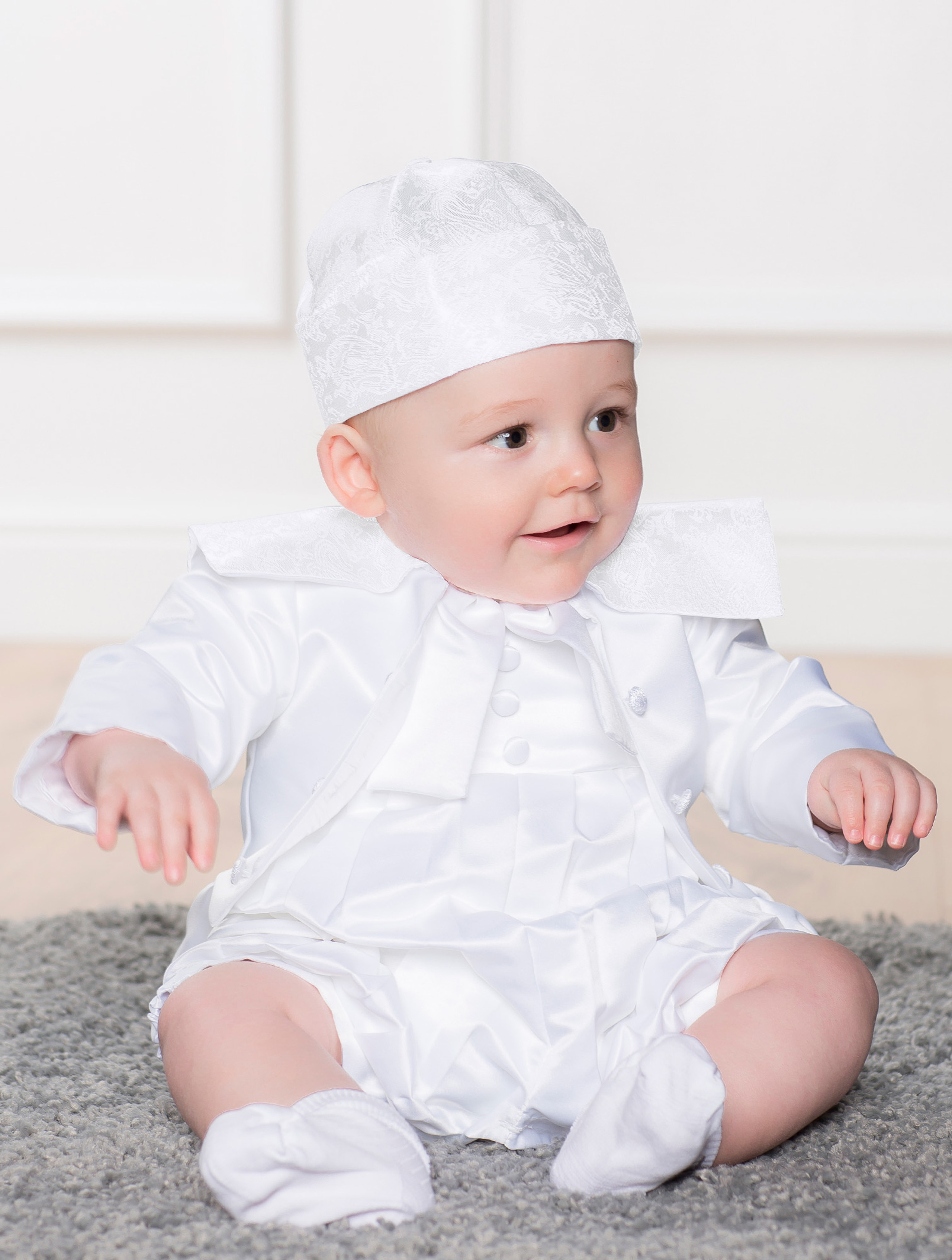 Baby boy baptism hat clearance