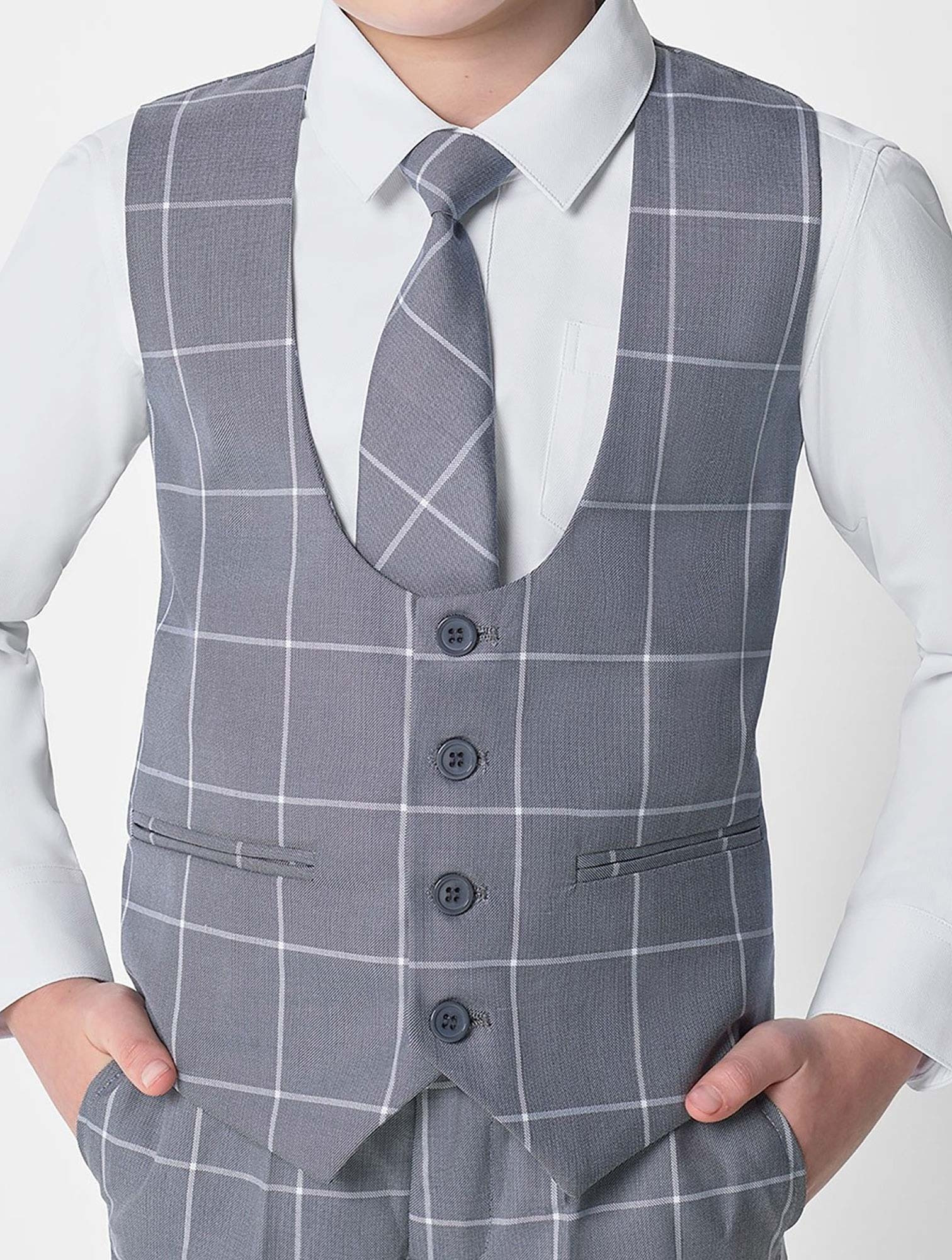 Cuvico Boys Cream Waistcoat main image 0