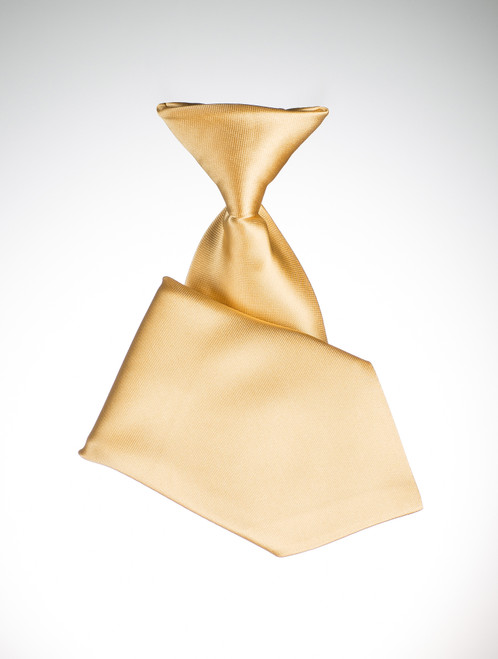 Boys gold elasticated tie