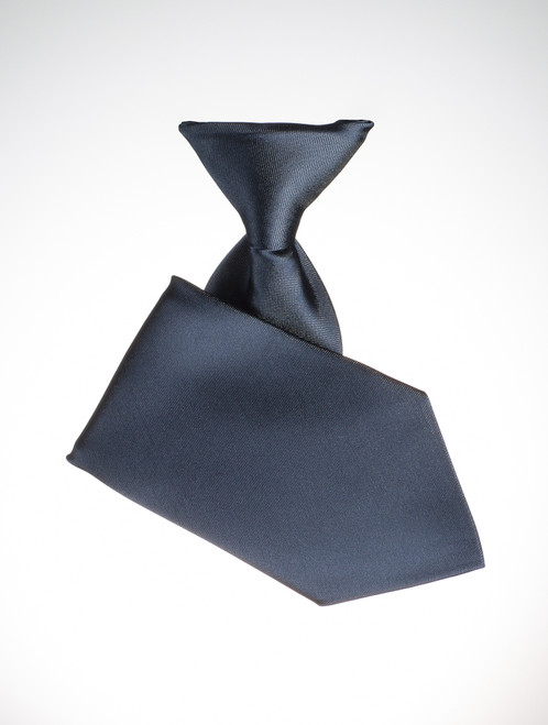 Boys navy elasticated tie