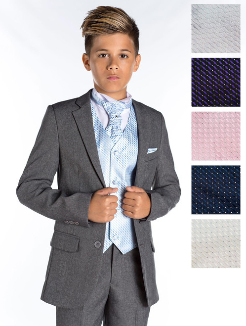 Grey wedding suit
