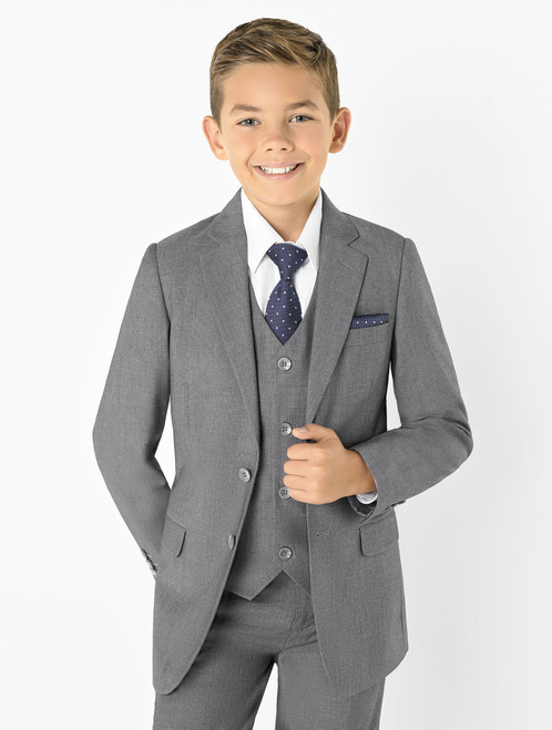 boys grey wedding outfit