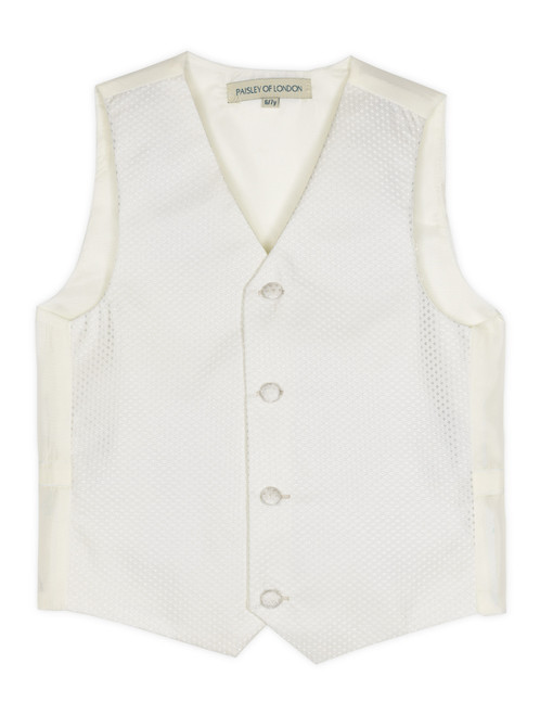 ivory waistcoat and cravat