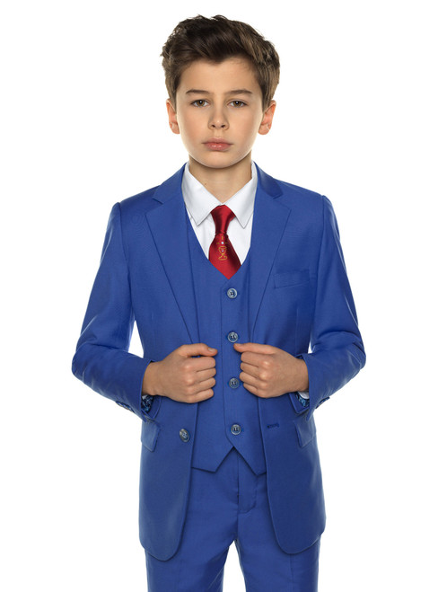 boys blue communion suit
