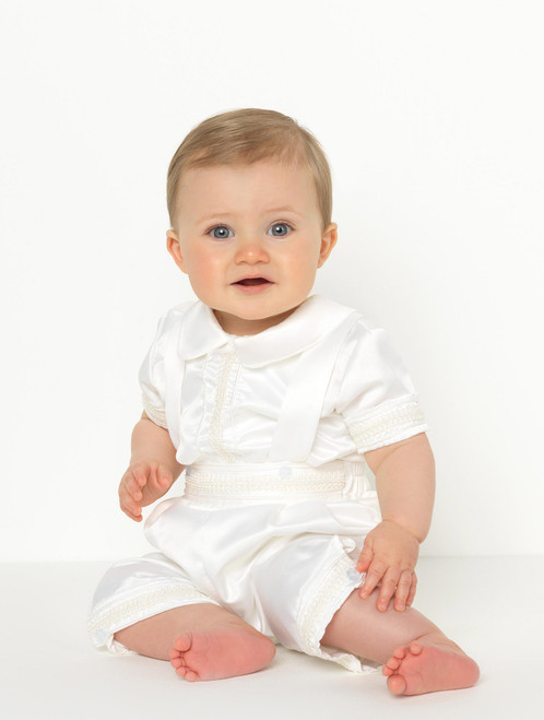 boys white christening outfit