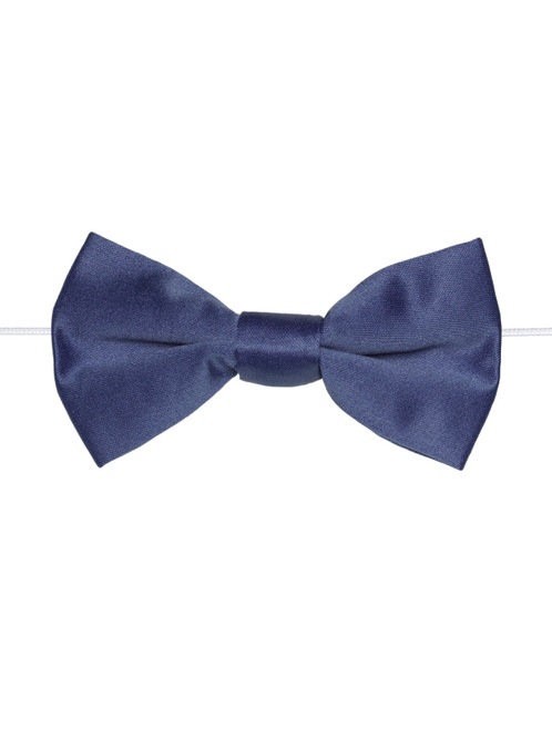 boys blue elasticated bow tie