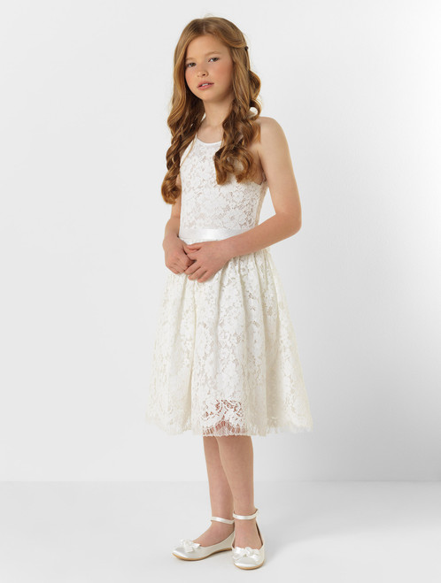 Girls ivory eloquence dress - Grace