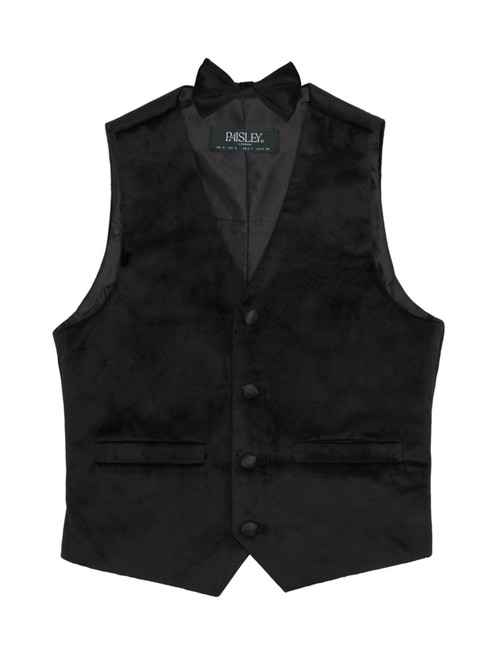 boys black waistcoat