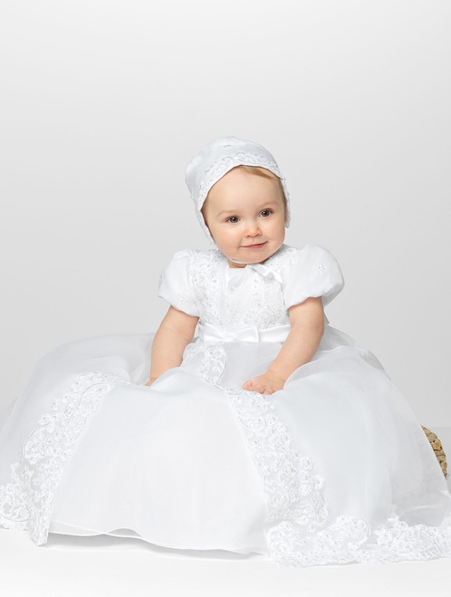 Girls white christening dress clearance