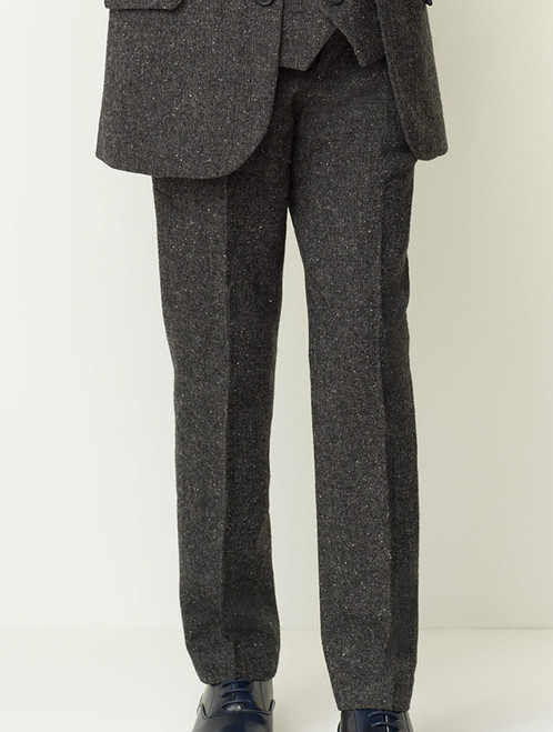 Boys grey tweed suit trousers | Boys 