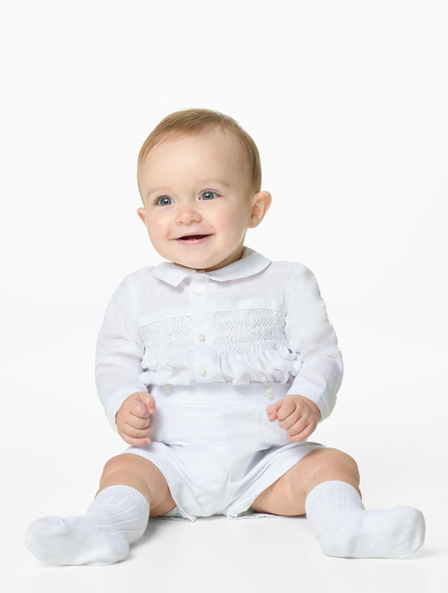 boy romper christening outfit
