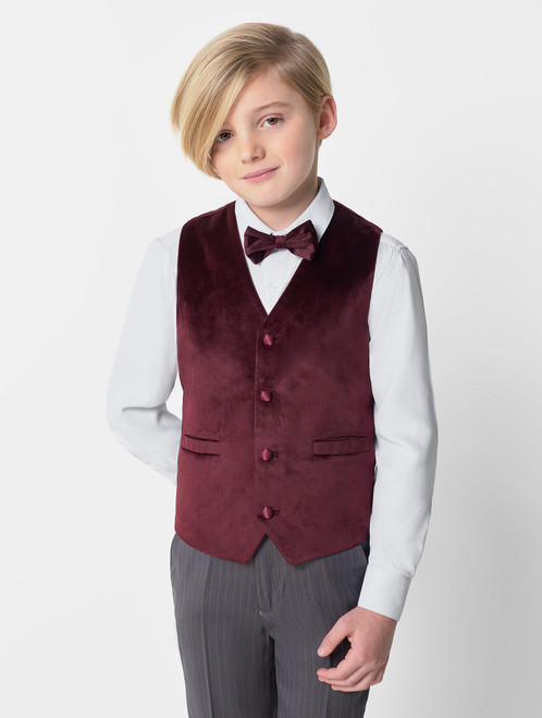 burgundy waistcoat suit