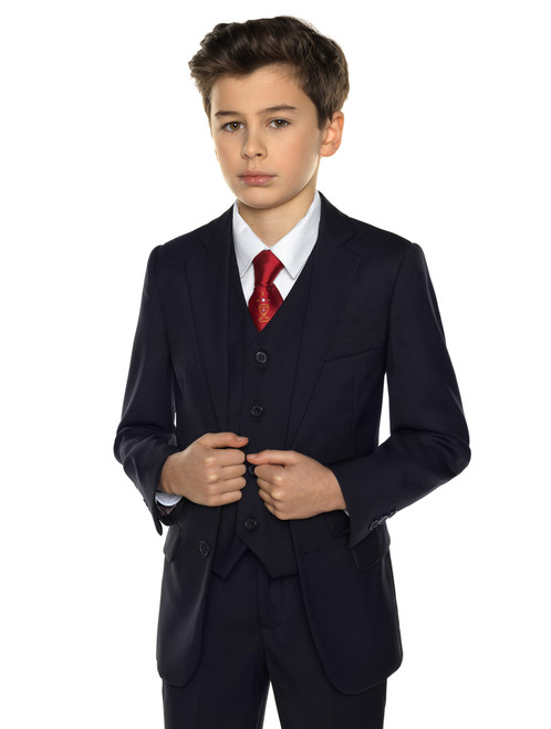 boys navy communion suits