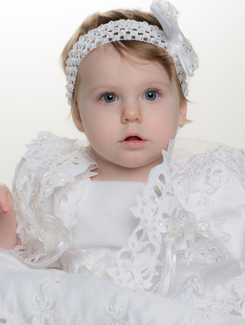 baby white christening dress