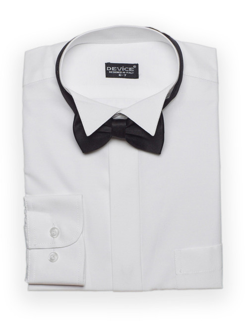 Boys white shirt \u0026 dickie bow set 