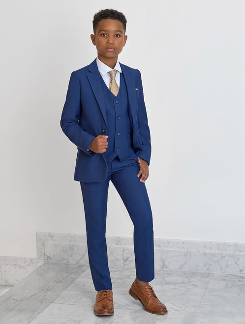 boys blue prom suit